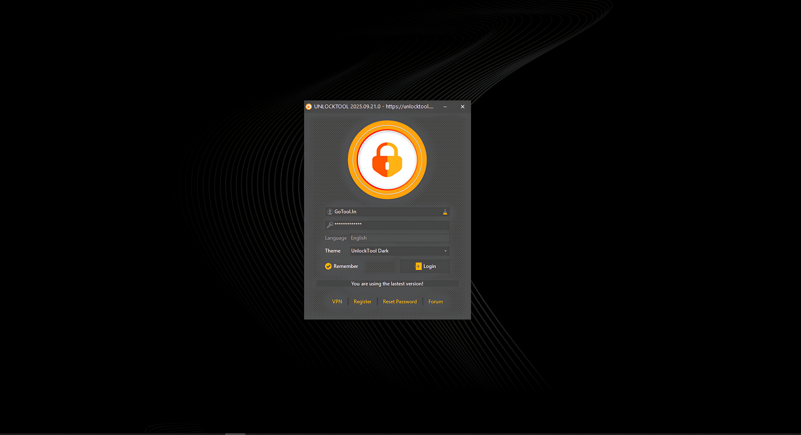 UnlockTool Dashboard Interface